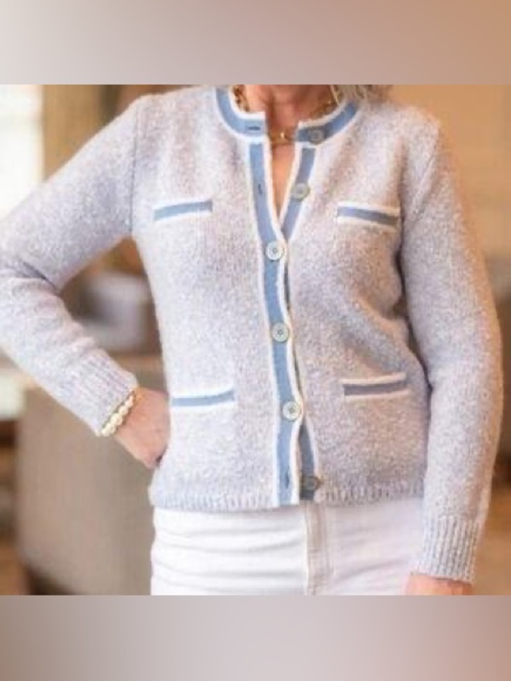 J.Crew Marled Sweater Lady Jacket Size S - Picture 2 of 6